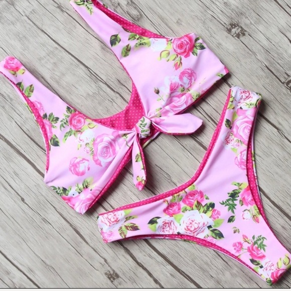 Pink Floral Bikini - Picture 5 of 5